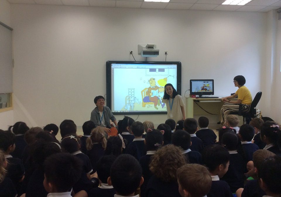 Book reading at preschools in Beijing