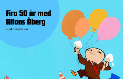 Svenska nu (Swedish now) and Sydkusten’s word art school celebrate 50 years with Alfie Atkins